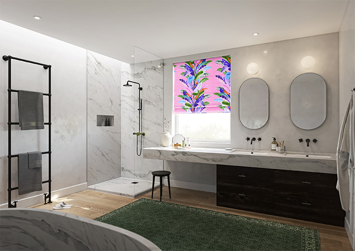 Palm Springs, Pink - Twist&Fit Roman Blind - Image 6